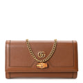 Wonka Grain Calfskin Diana Chain Wallet Cuir