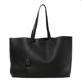 Calfskin Large Shopping Tote Black