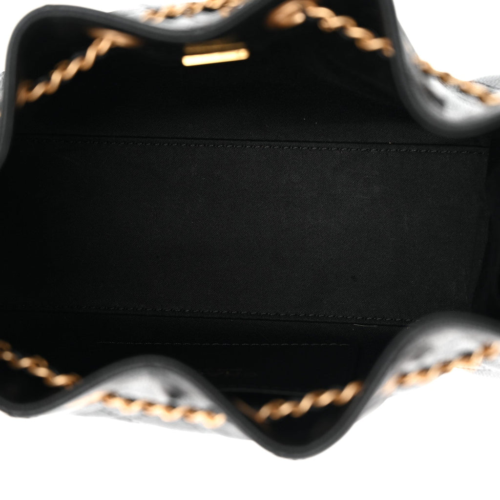 Caviar Quilted Mini Chanel 25 Handbag Black Black