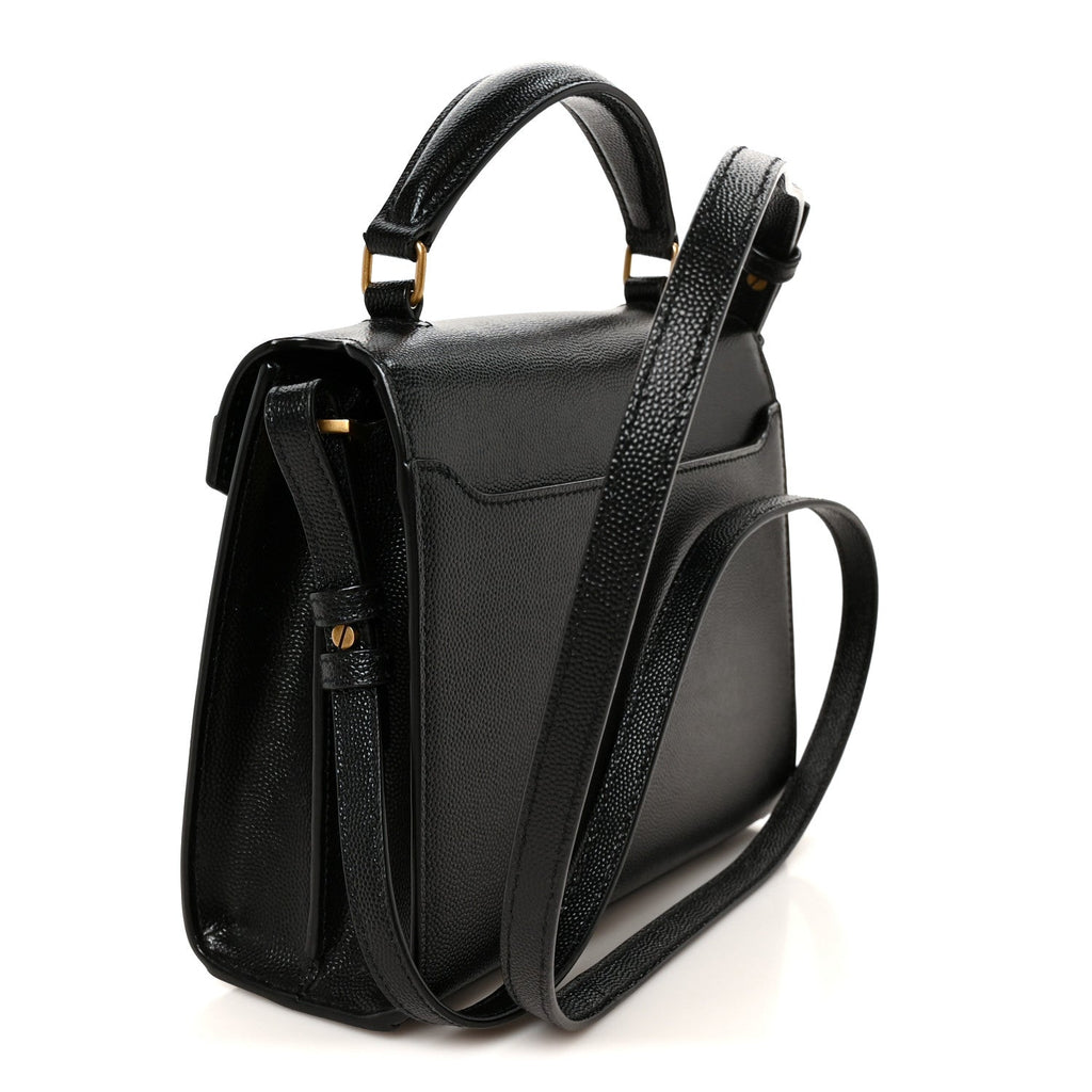 Grain de Poudre Mini Classic Monogram Cassandra Top Handle Black