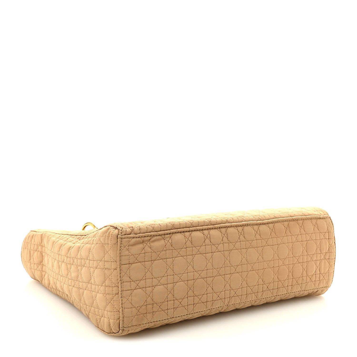 Nylon Cannage Large Lady Dior Tan