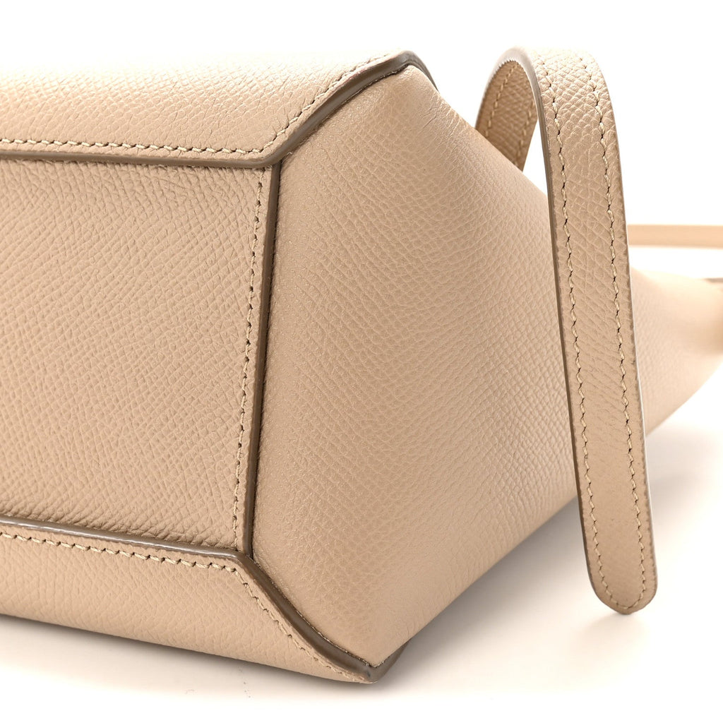 Grained Calfskin Nano Belt Bag Light Taupe