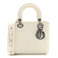 Lambskin Cannage Small My ABCDior Lady Dior White
