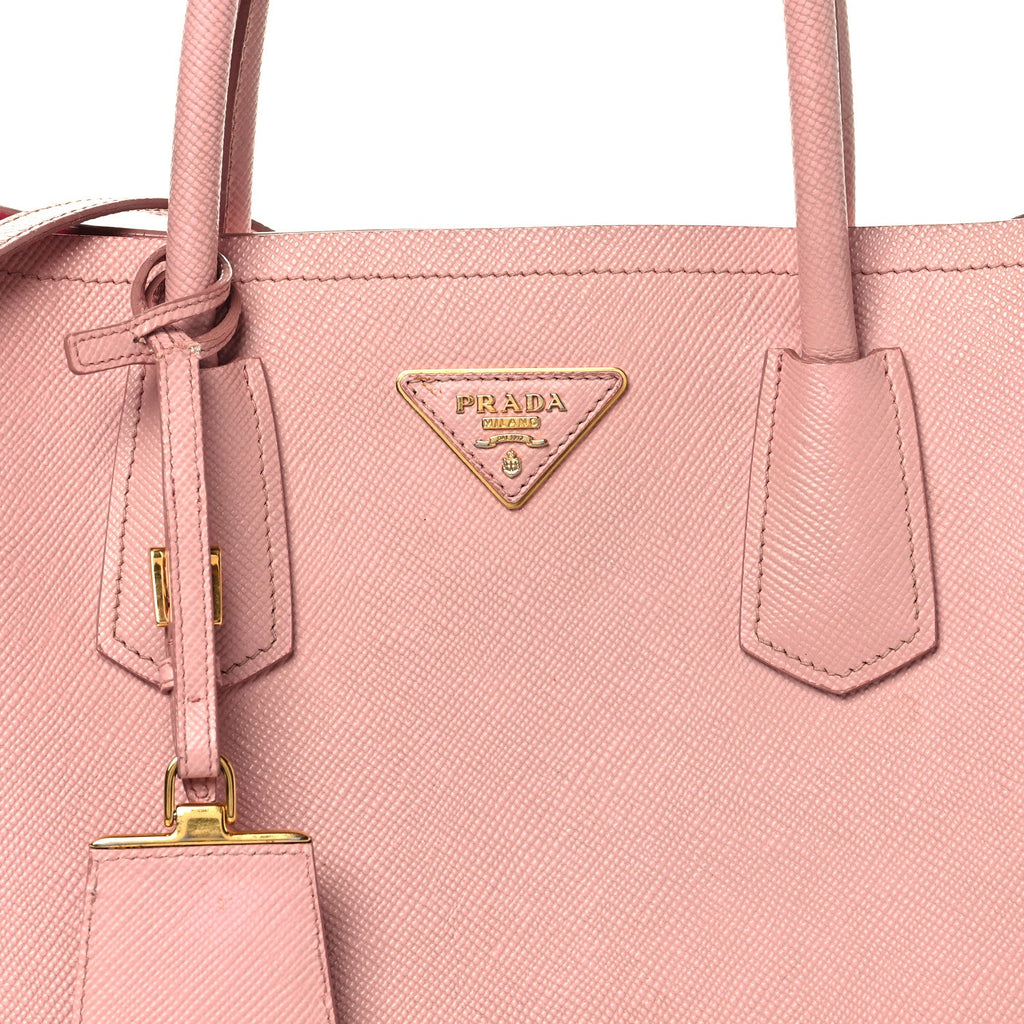 Saffiano Cuir Medium Double Bag Pesco