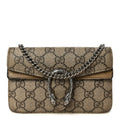 GG Supreme Monogram Super Mini Dionysus Shoulder Bag Taupe