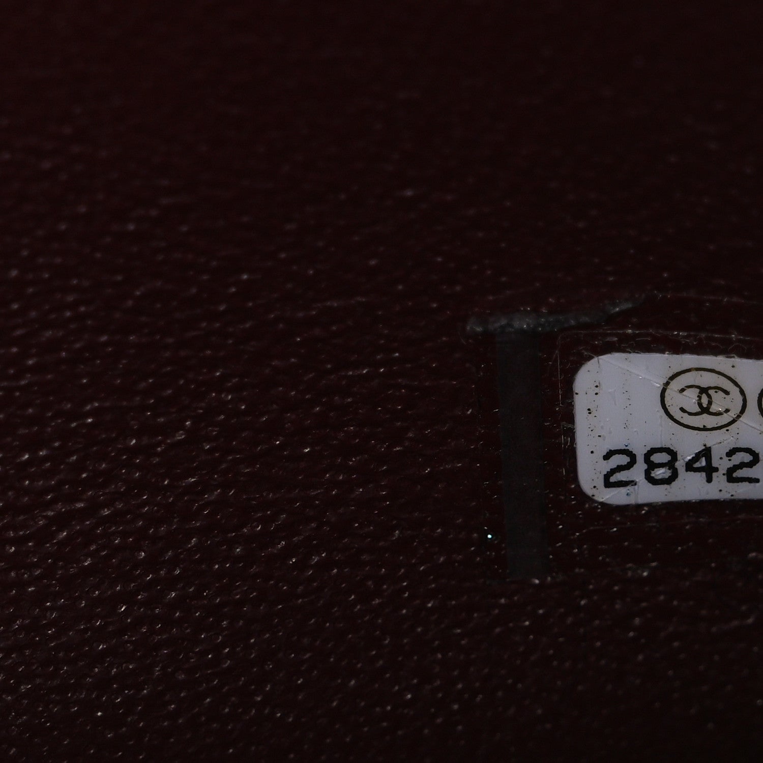 Lambskin Quilted Mini Rectangular Flap Burgundy