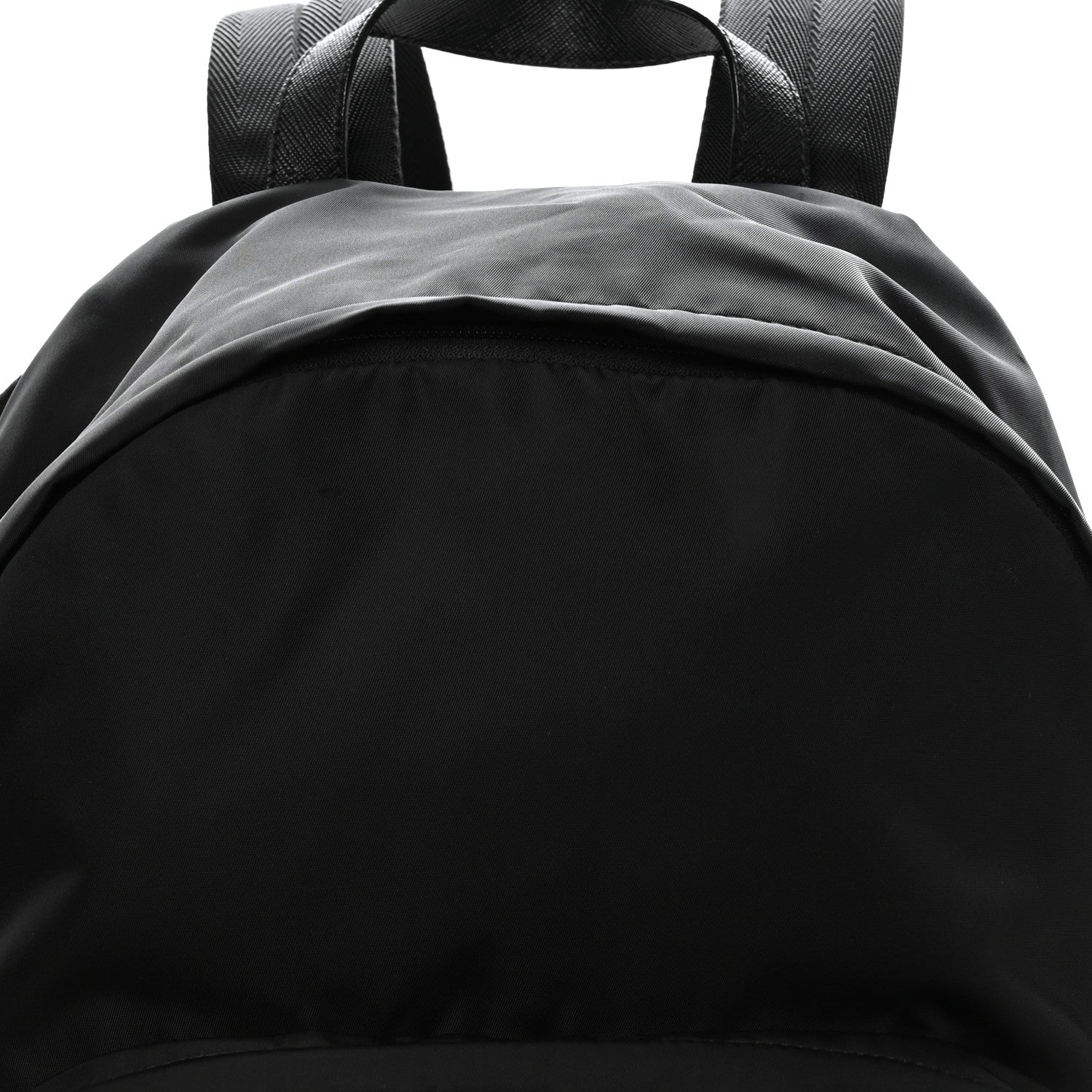 Tessuto Nylon Saffiano Day Backpack Black