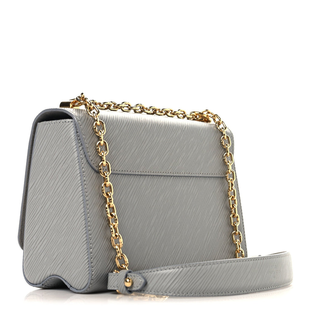 Epi Moonstone Twist Shoulder Bag MM Grey