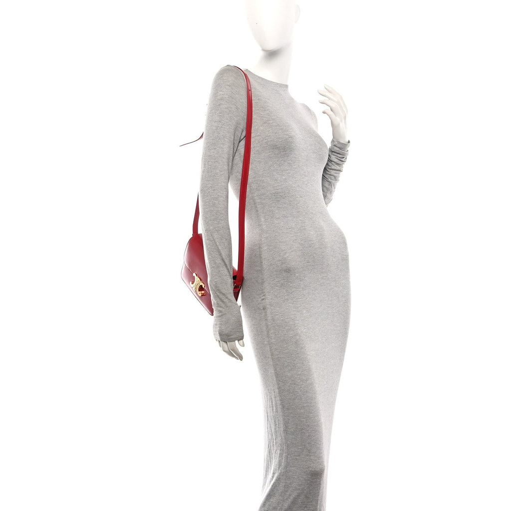 Shiny Calfskin Teen Triomphe Red
