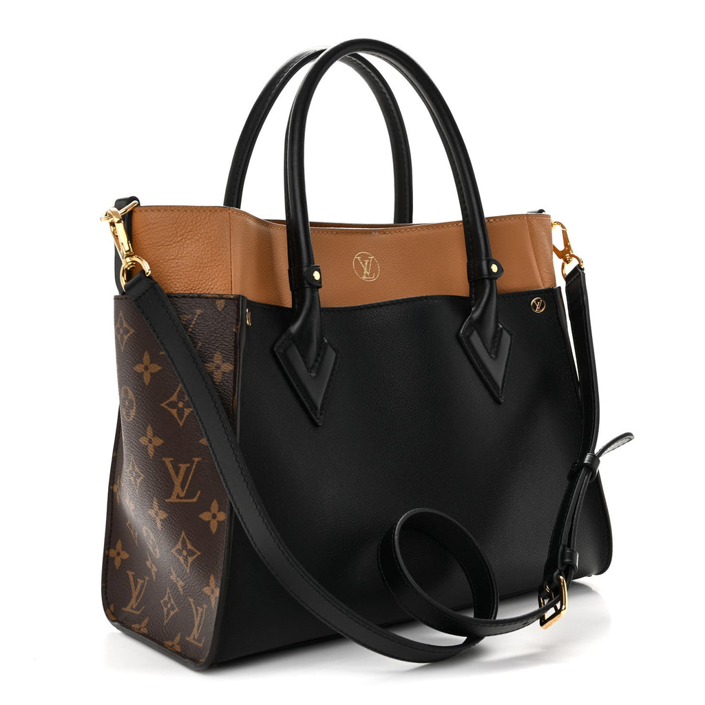 Calfskin Monogram On My Side MM Black