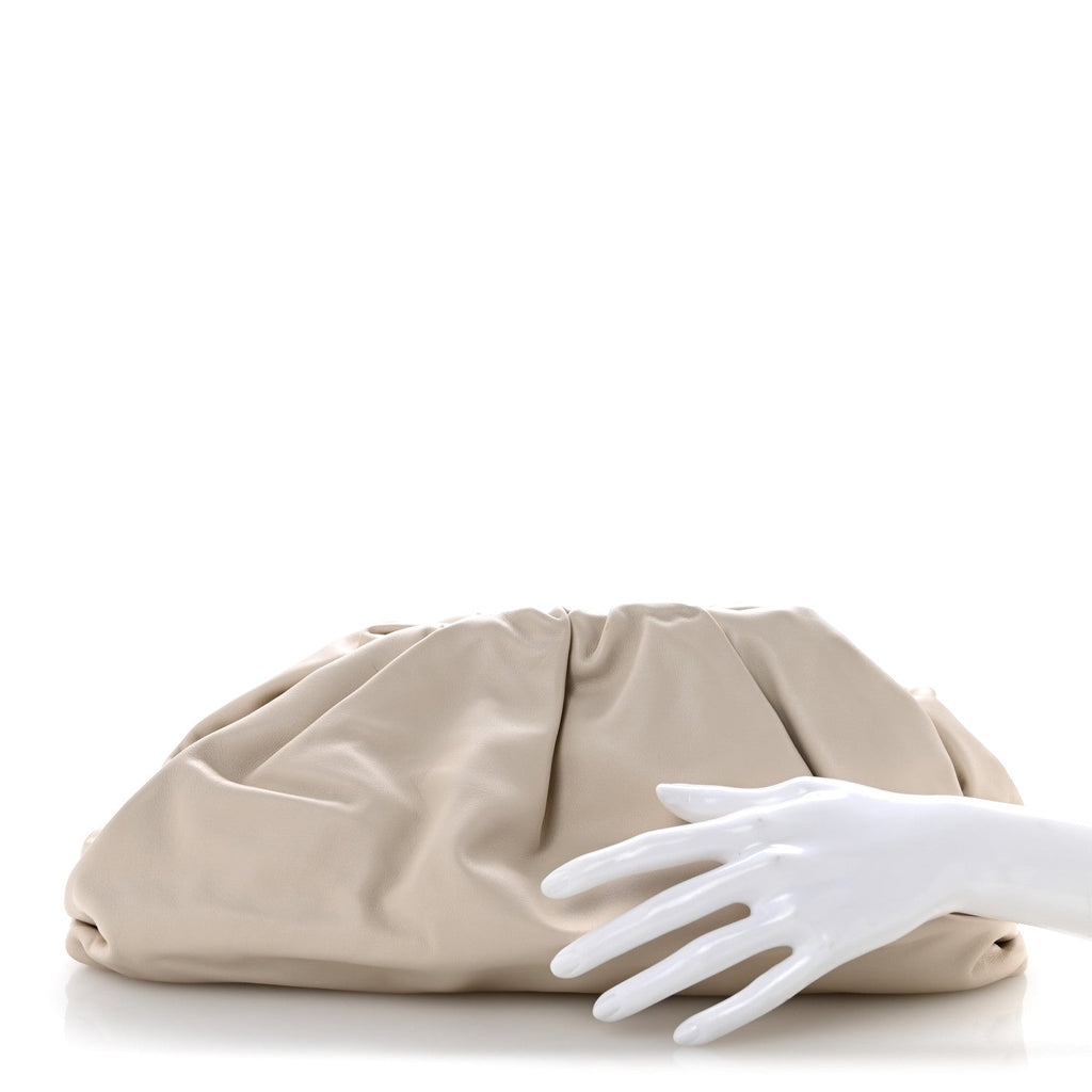 Smooth Butter Calf The Pouch Oversized Clutch Mist