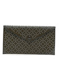 Calfskin Arabesque Studded Small Louise Envelope Clutch Olive