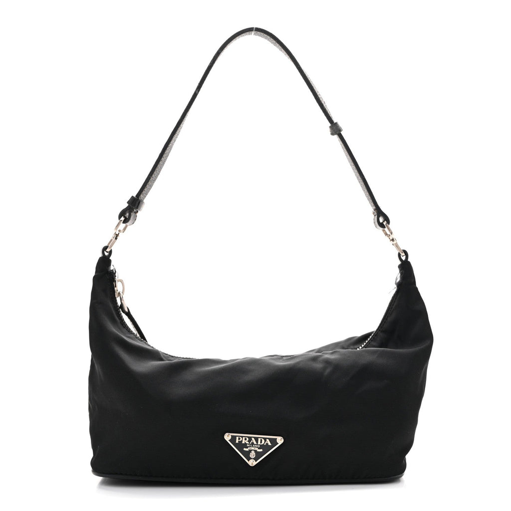 Tessuto Nylon Pochette Bag Black