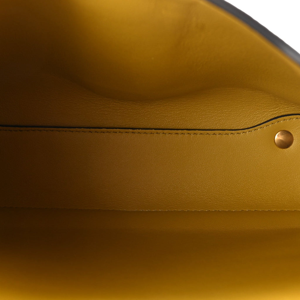 Calfskin Small Margot Top Handle Satchel Yellow
