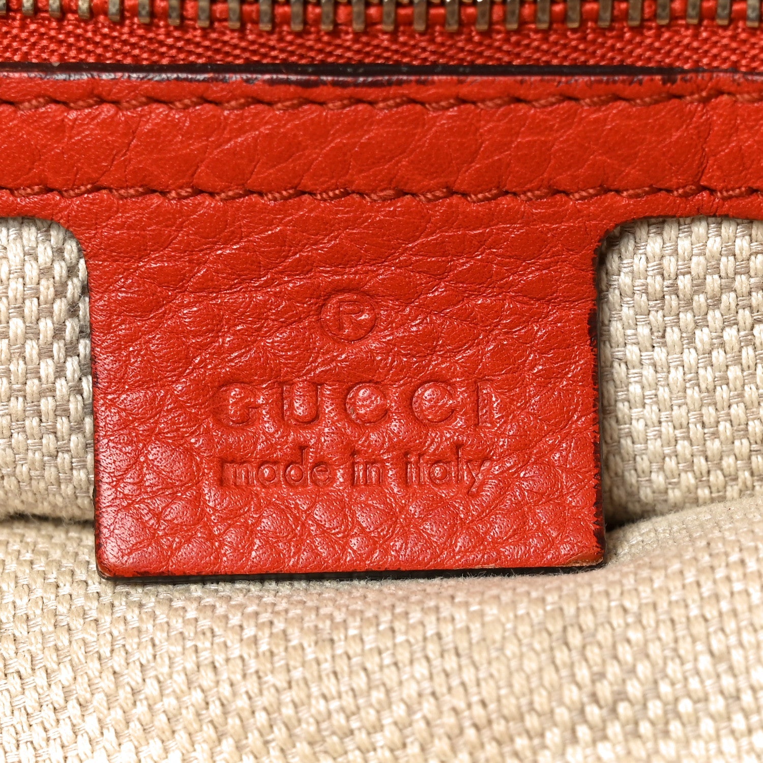 Pebbled Calfskin Medium Soho Chain Shoulder Bag Tabasco Red