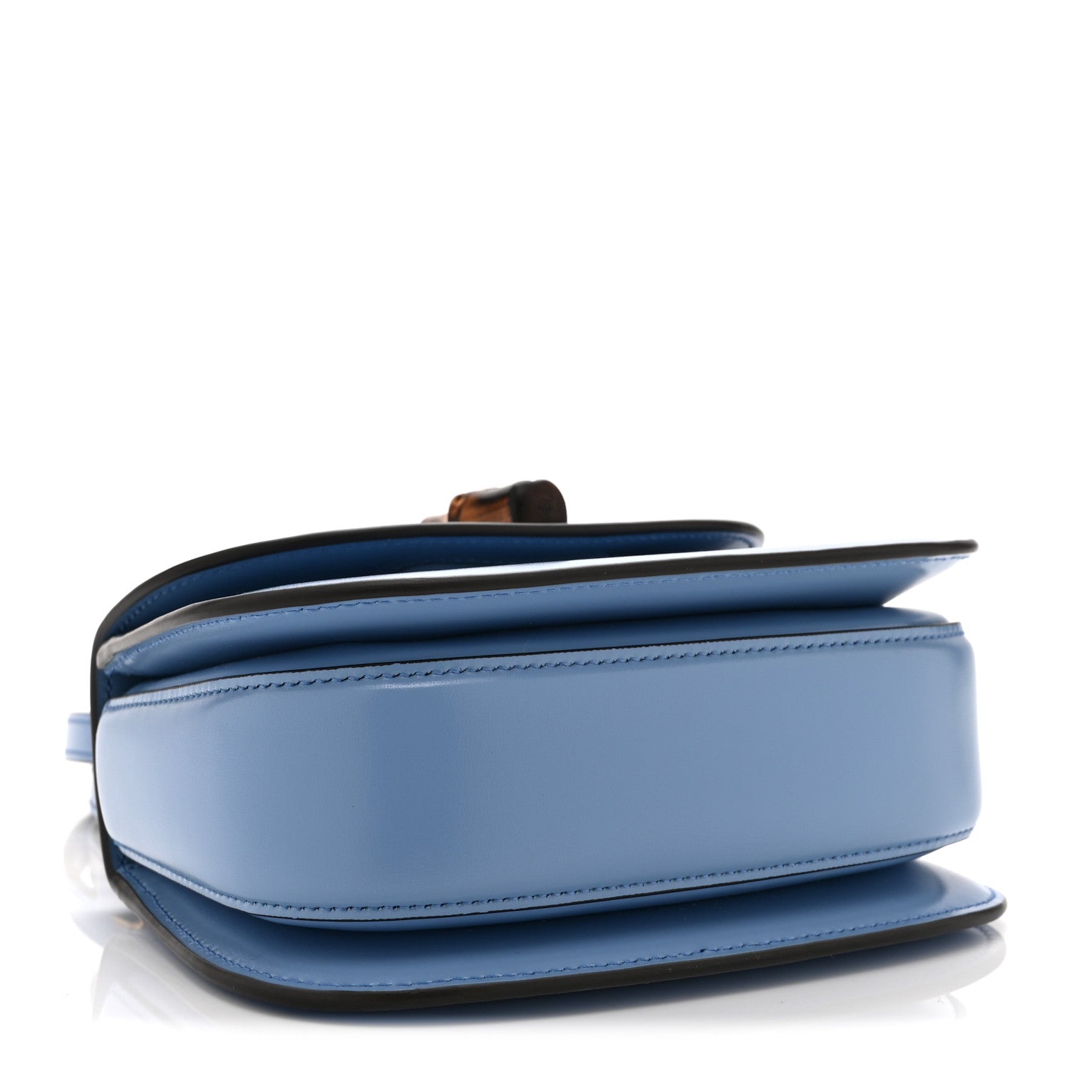 Boarded Dyana Lux Calfskin Web Mini Bamboo 1947 Top Handle Bag Blue