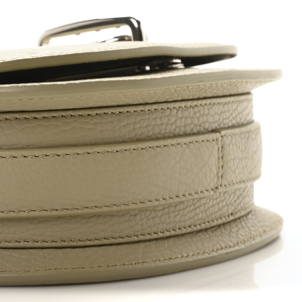 Grainy Calfskin Mini Rocking Horse Crossbody Hunter