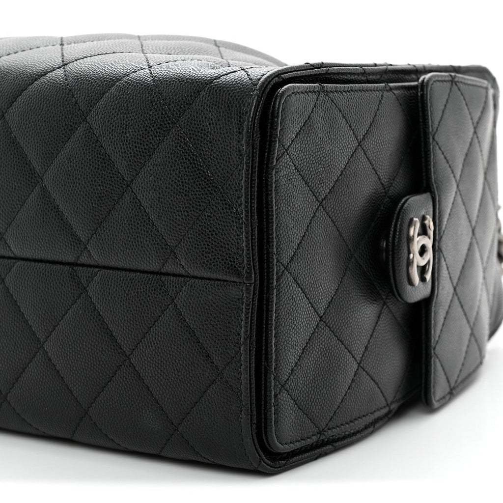 Caviar Quilted Small Chanel 25 Handbag Black