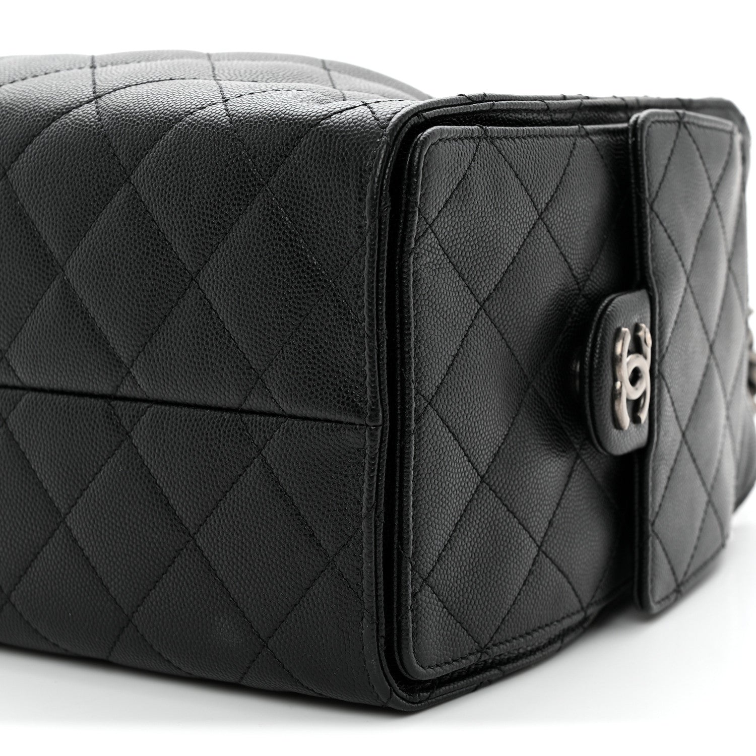 Caviar Quilted Small Chanel 25 Handbag Black
