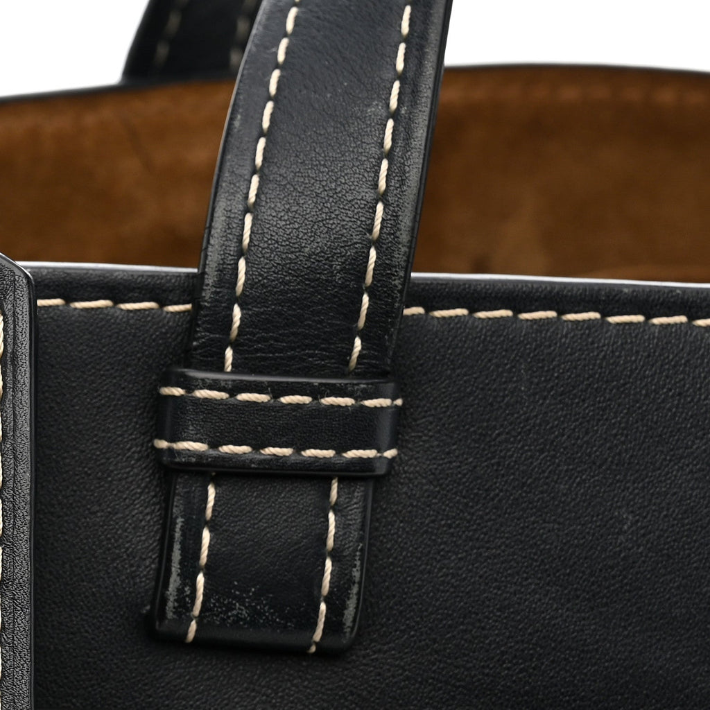Calfskin Small Gate Tote Midnight Blue