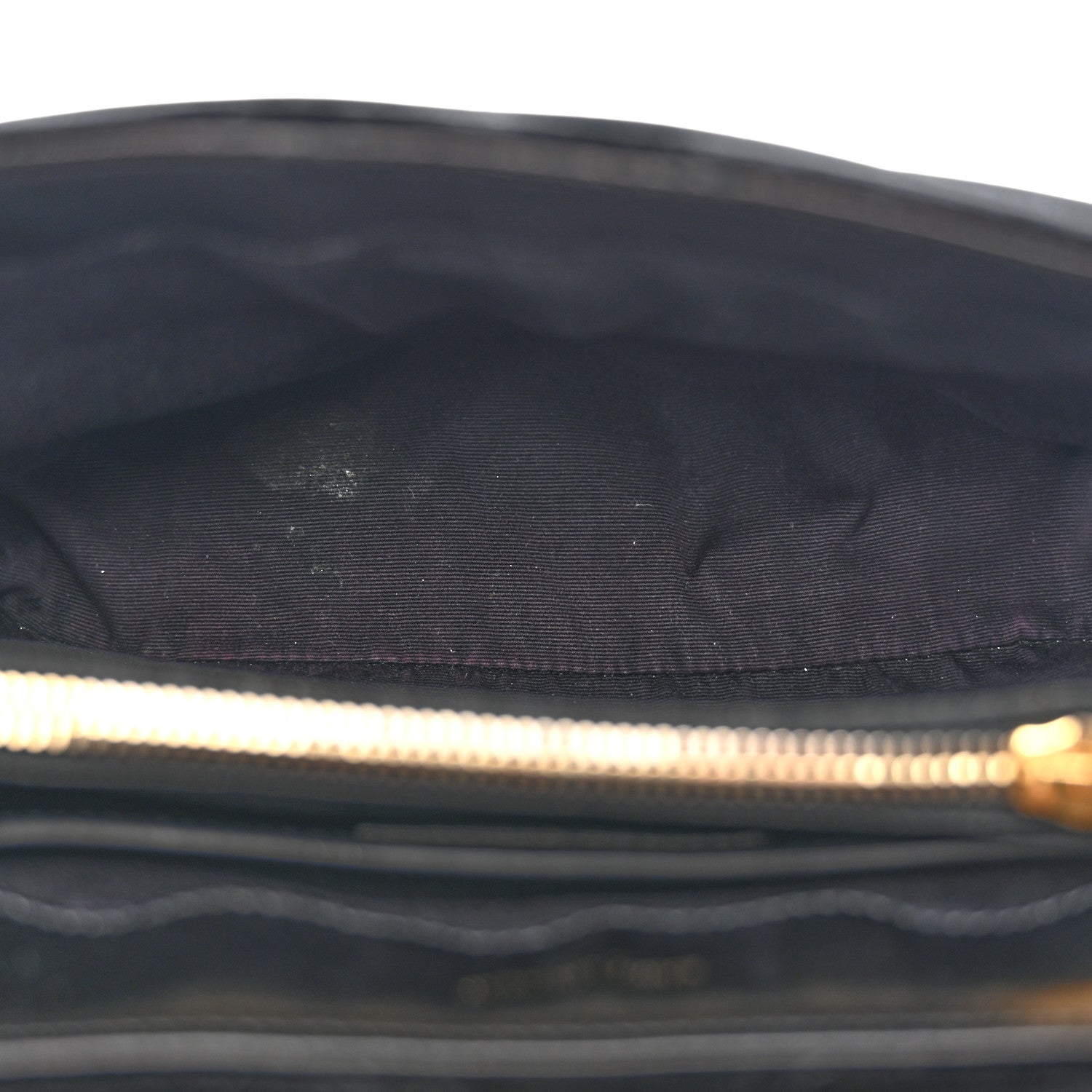 Velvet Y Quilted Monogram Small Loulou Chain Satchel Black