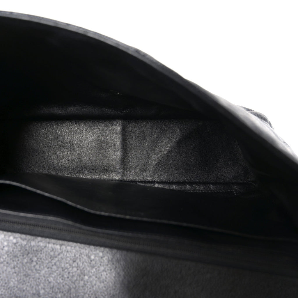 Caviar Quilted Jumbo Single Flap Black
