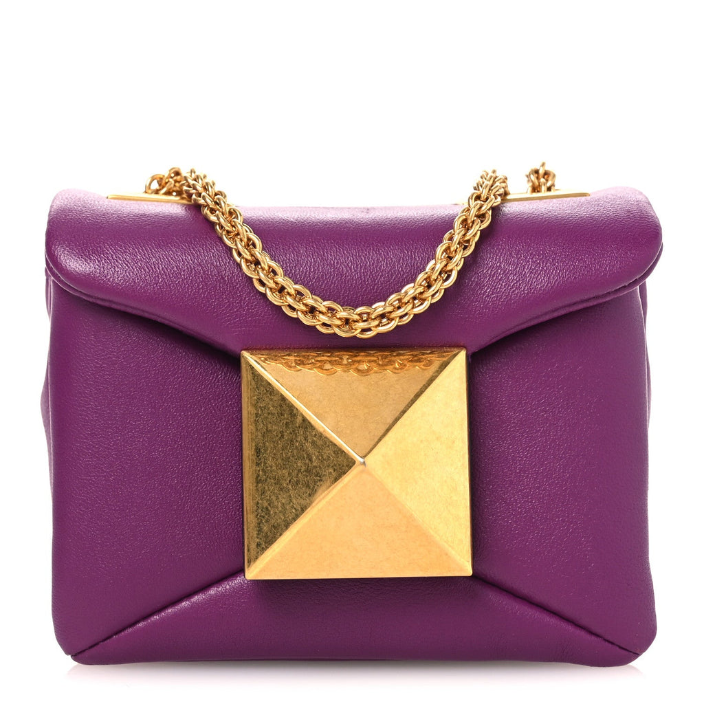 Nappa Micro One Stud Chain Bag Prune