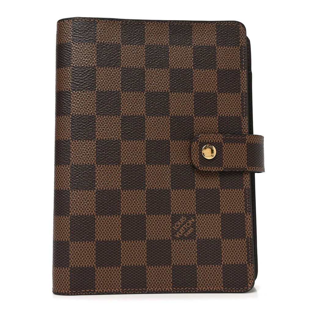 Damier Ebene Medium Ring Agenda Cover