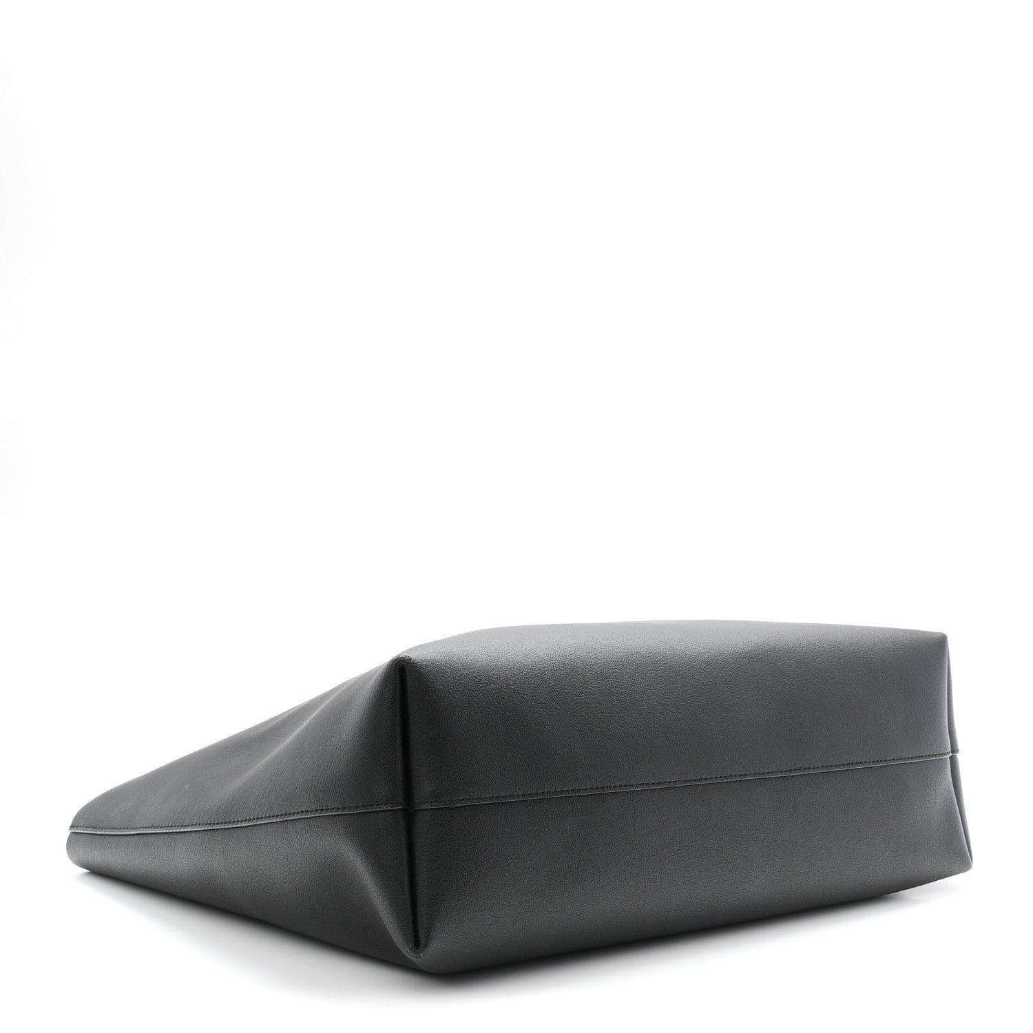 Calfskin Large Shopping Tote Black