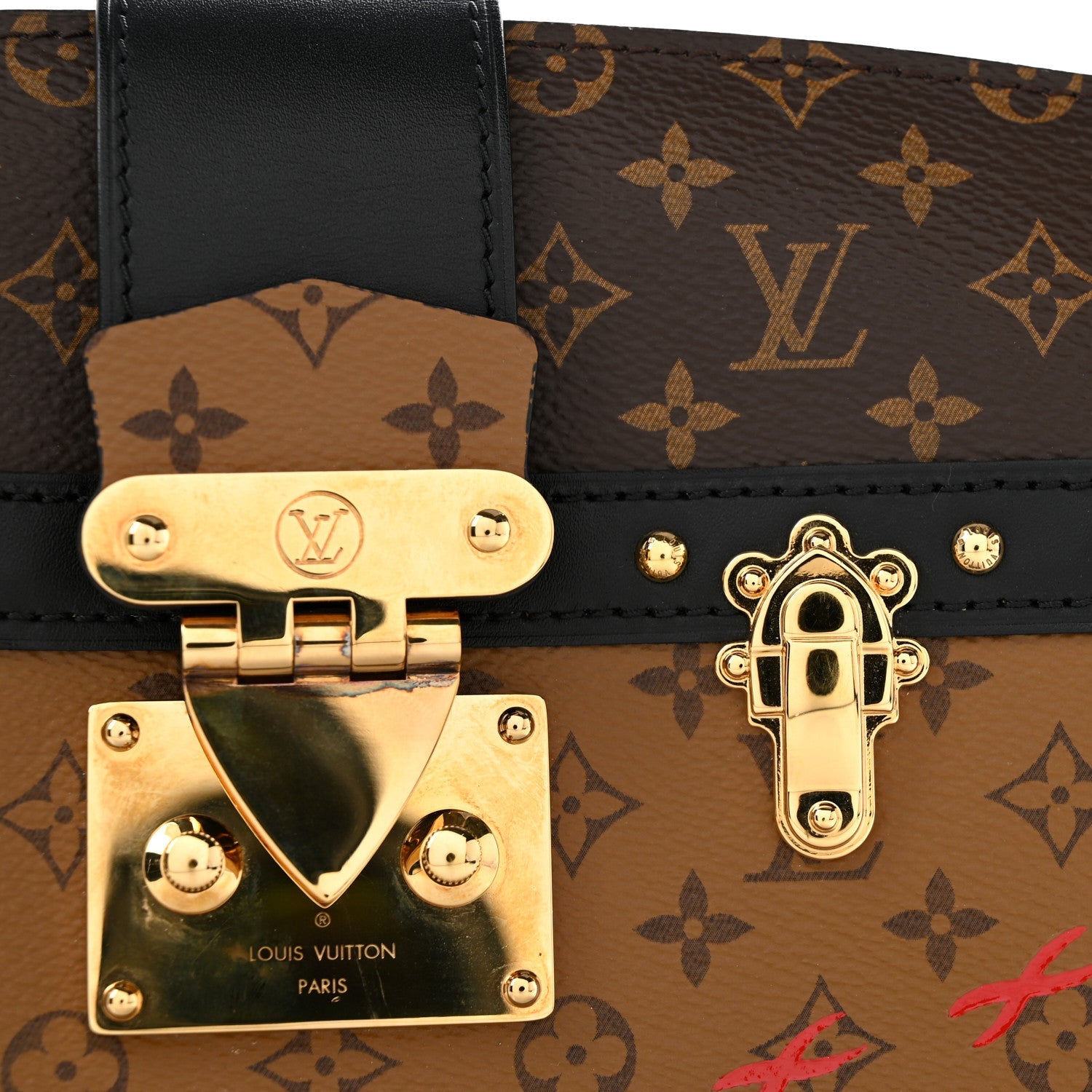 Reverse Monogram Trunk Clutch
