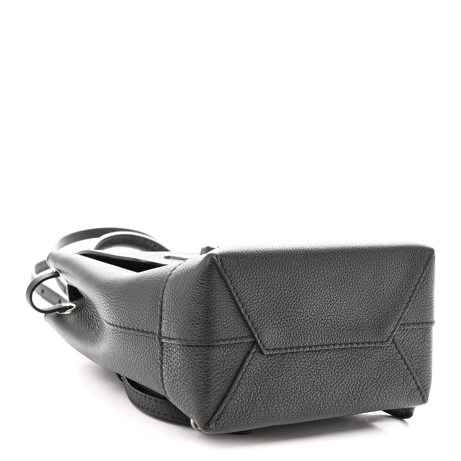 Calfskin Lockme Mini Backpack Black