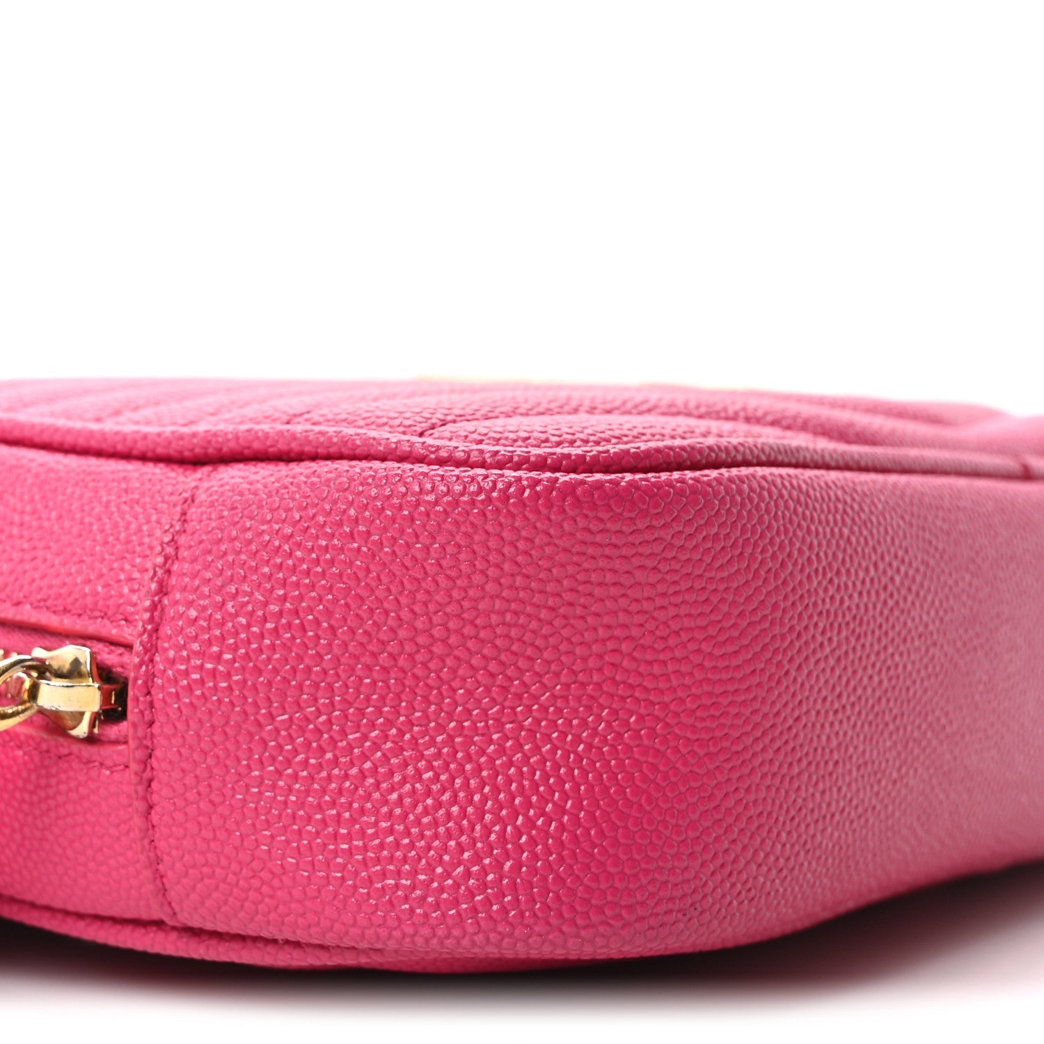 Grain De Poudre Matelasse Monogram Mini Lou Camera Bag Fuchsia