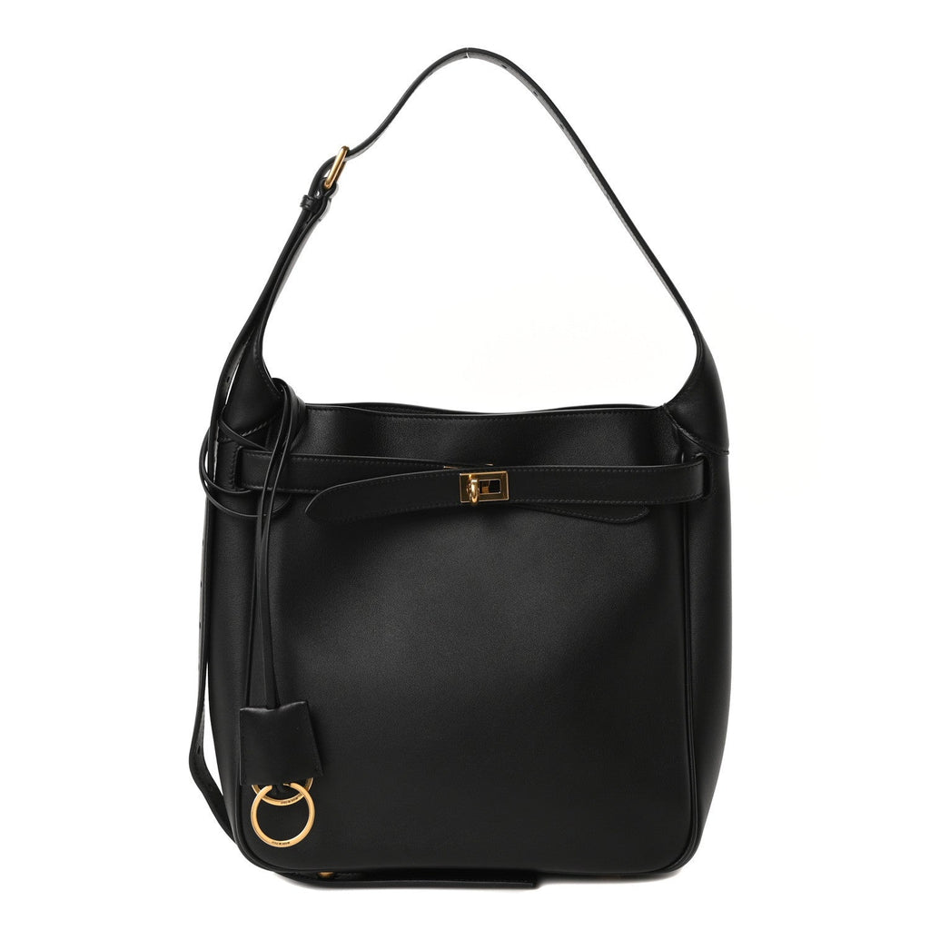 Smooth Calfskin Small Be Air Hobo Black