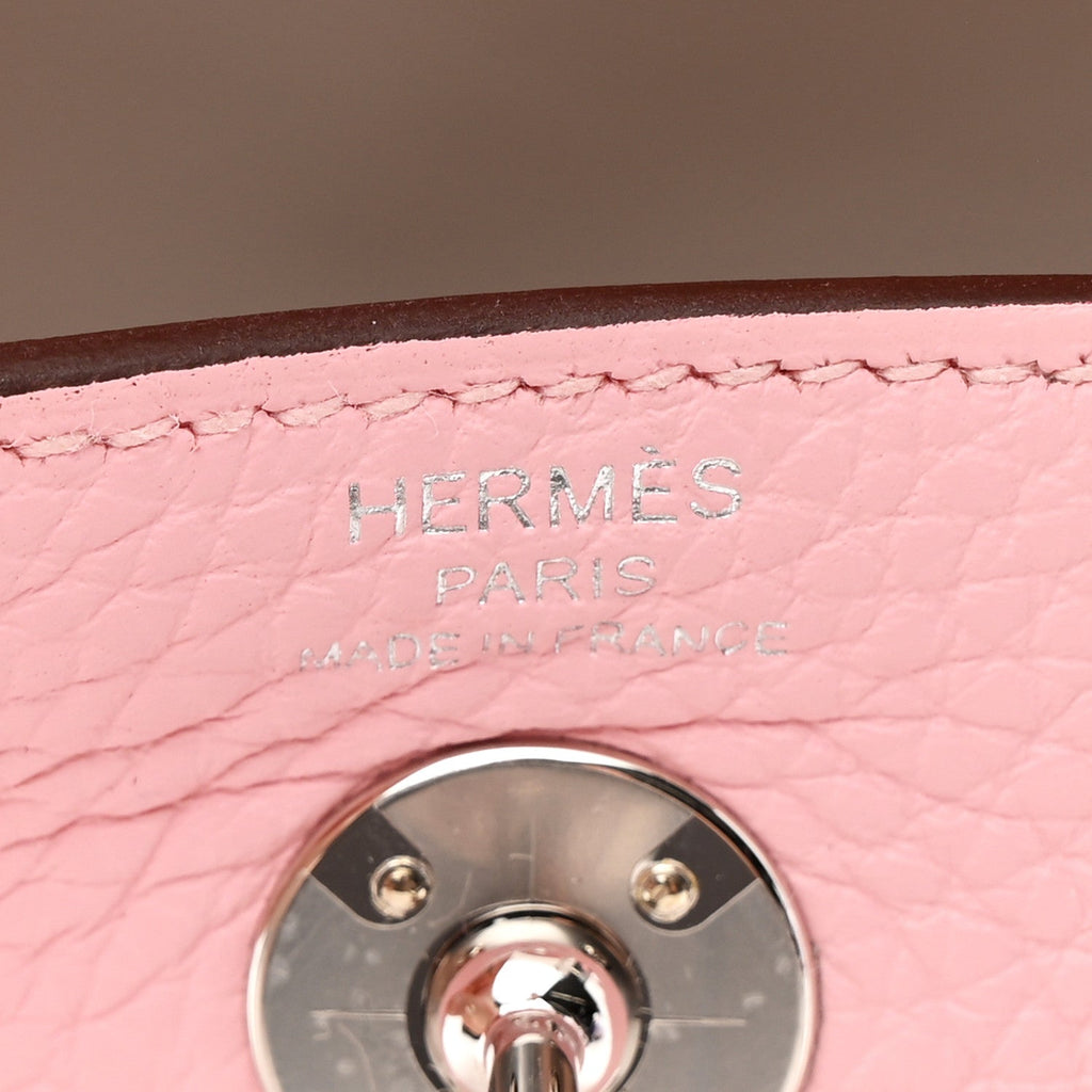 Taurillon Clemence Verso Mini Lindy 20 Rose Sakura Gris Perle Rose Sakura Gris Perle