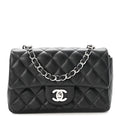 Lambskin Quilted Mini Rectangular Flap