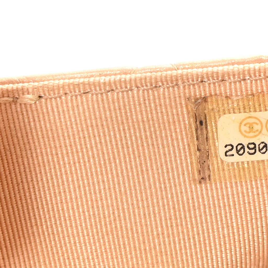 Metallic Calfskin Lucky Charms Casino 2.55 Reissue Wallet On Chain WOC Beige
