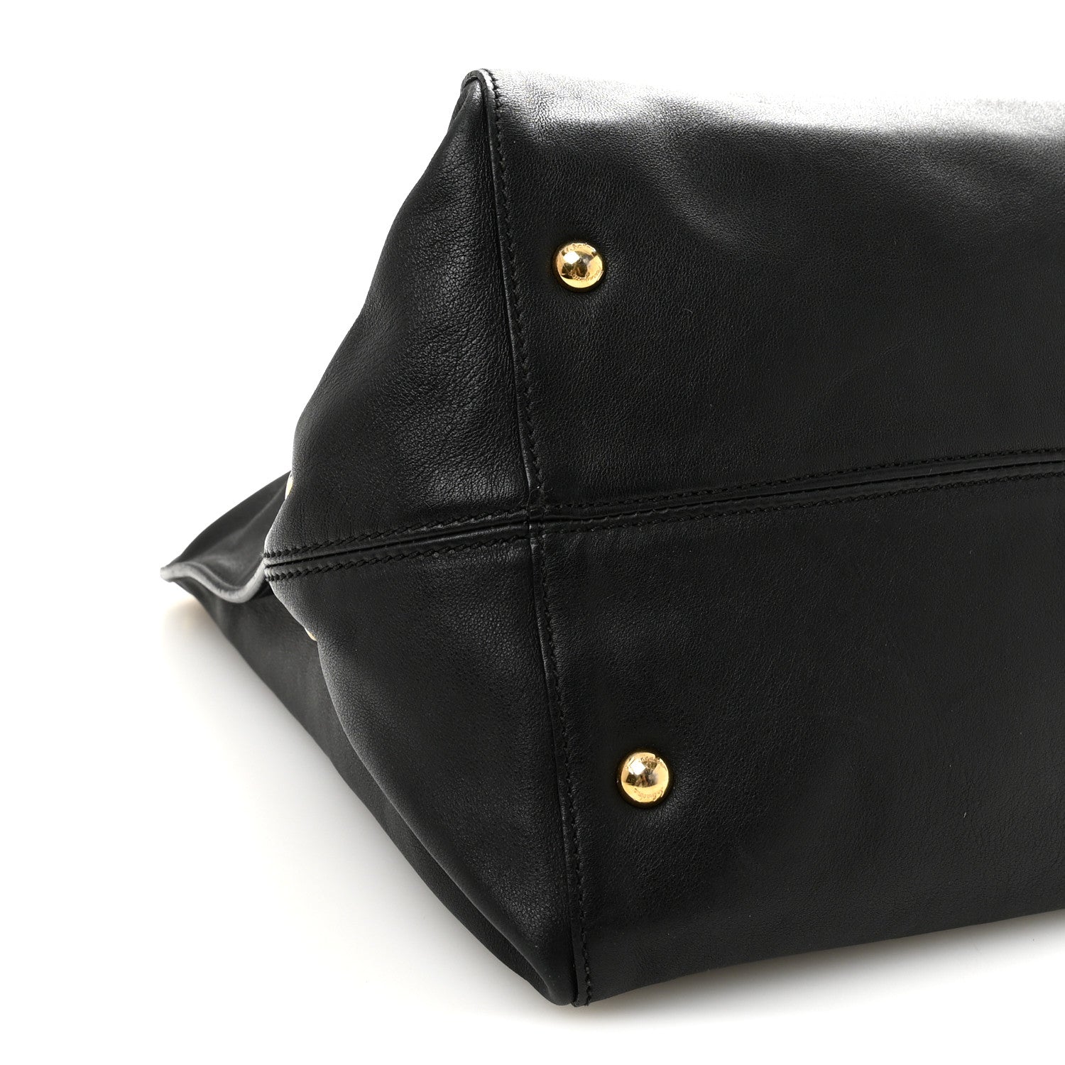 Calfskin Trifolio Tote Black