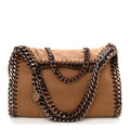 Shaggy Deer Mini Falabella Fold Over Tote Camel