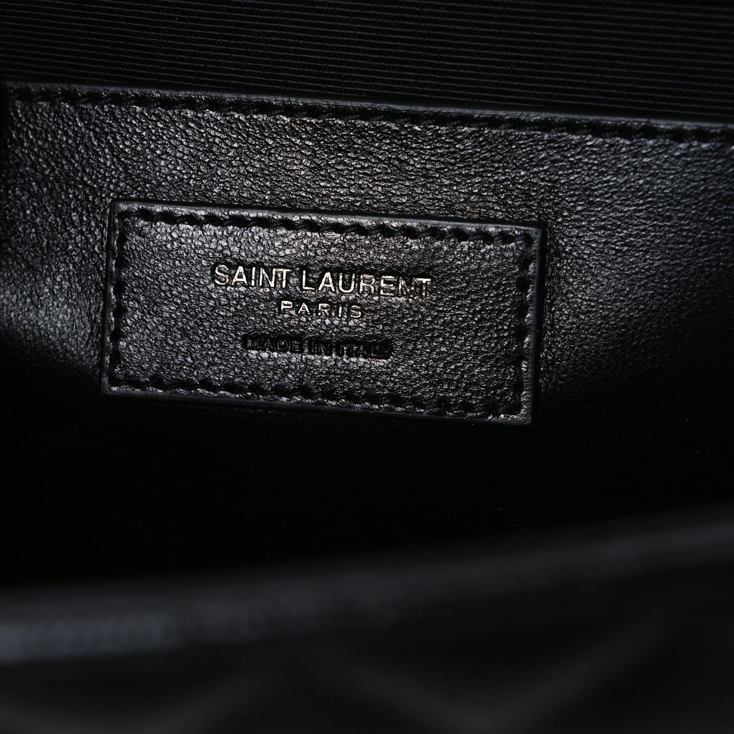 Grain De Poudre Textured Mixed Matelasse Triquilt Medium Monogram Monochrome Satchel Black