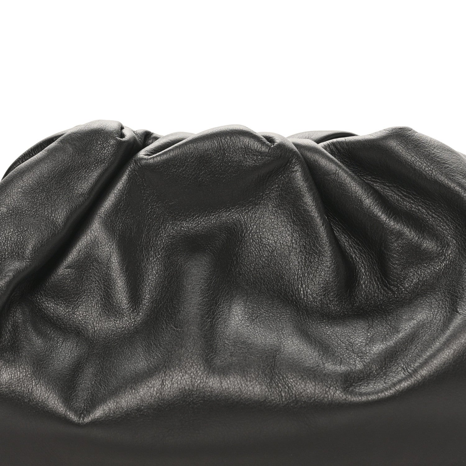 Smooth Butter Calf The Pouch Oversized Clutch Black