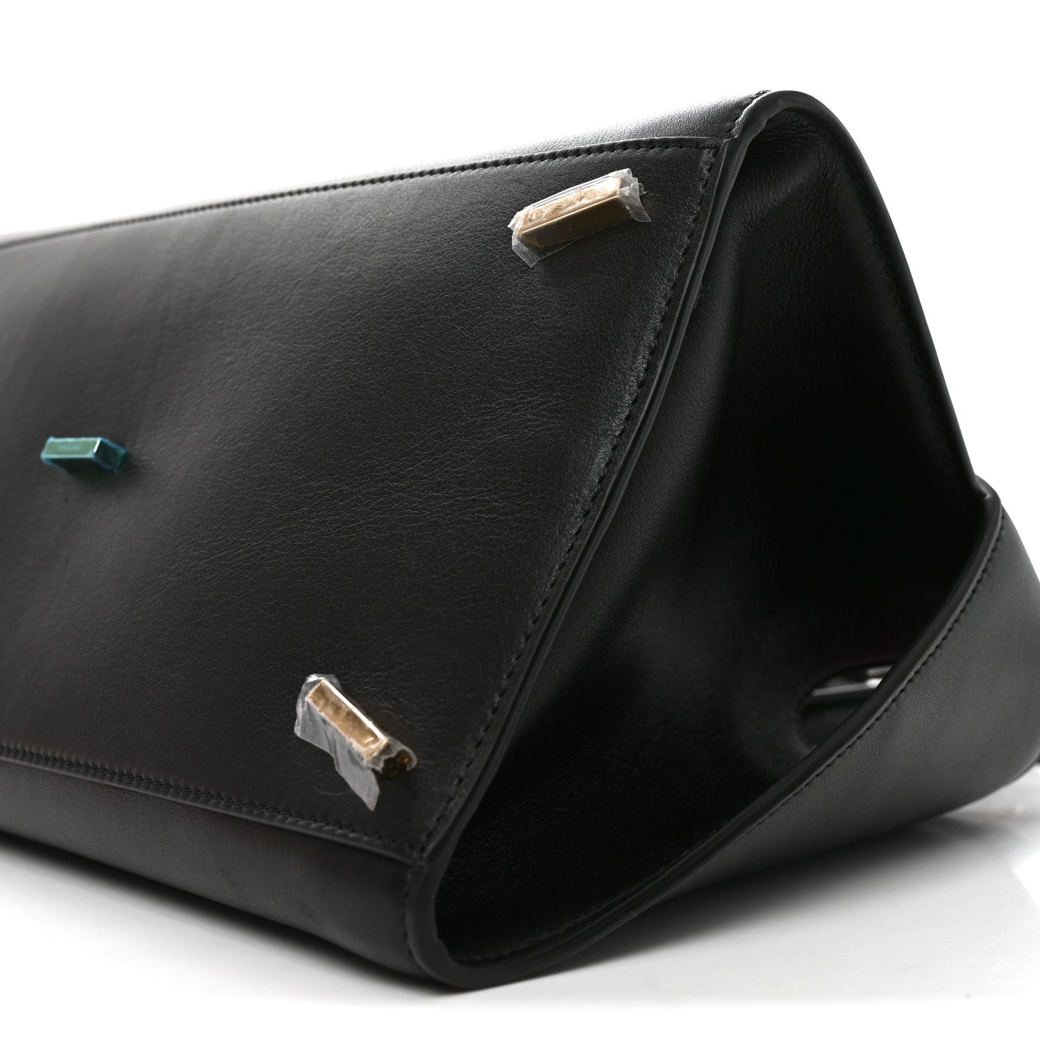 Calfskin Small Hug Bag Black Flame Red