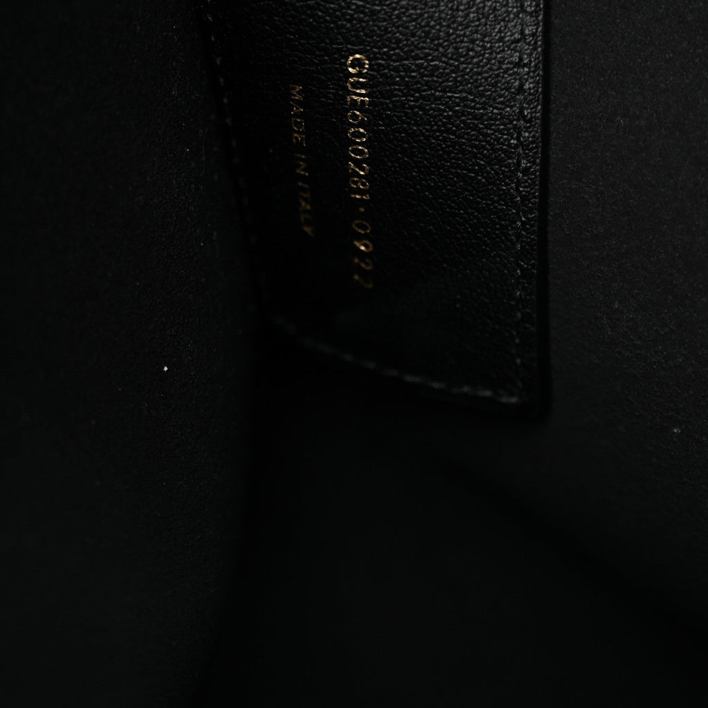 Calfskin Large Shopping Tote Black