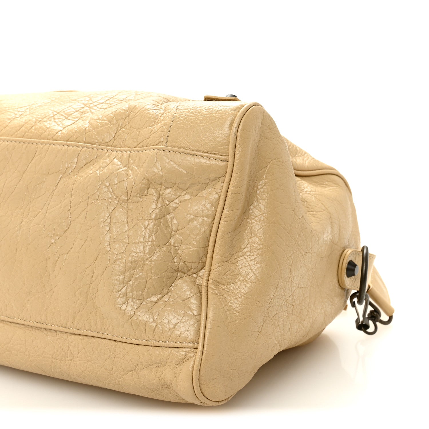 Agneau Classic Hardware Maxi Twiggy Beige Sahara