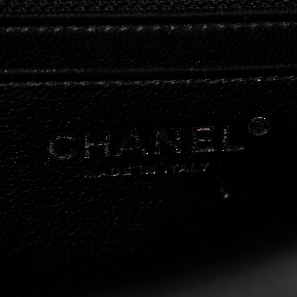 Caviar Quilted Jumbo Single Flap Black