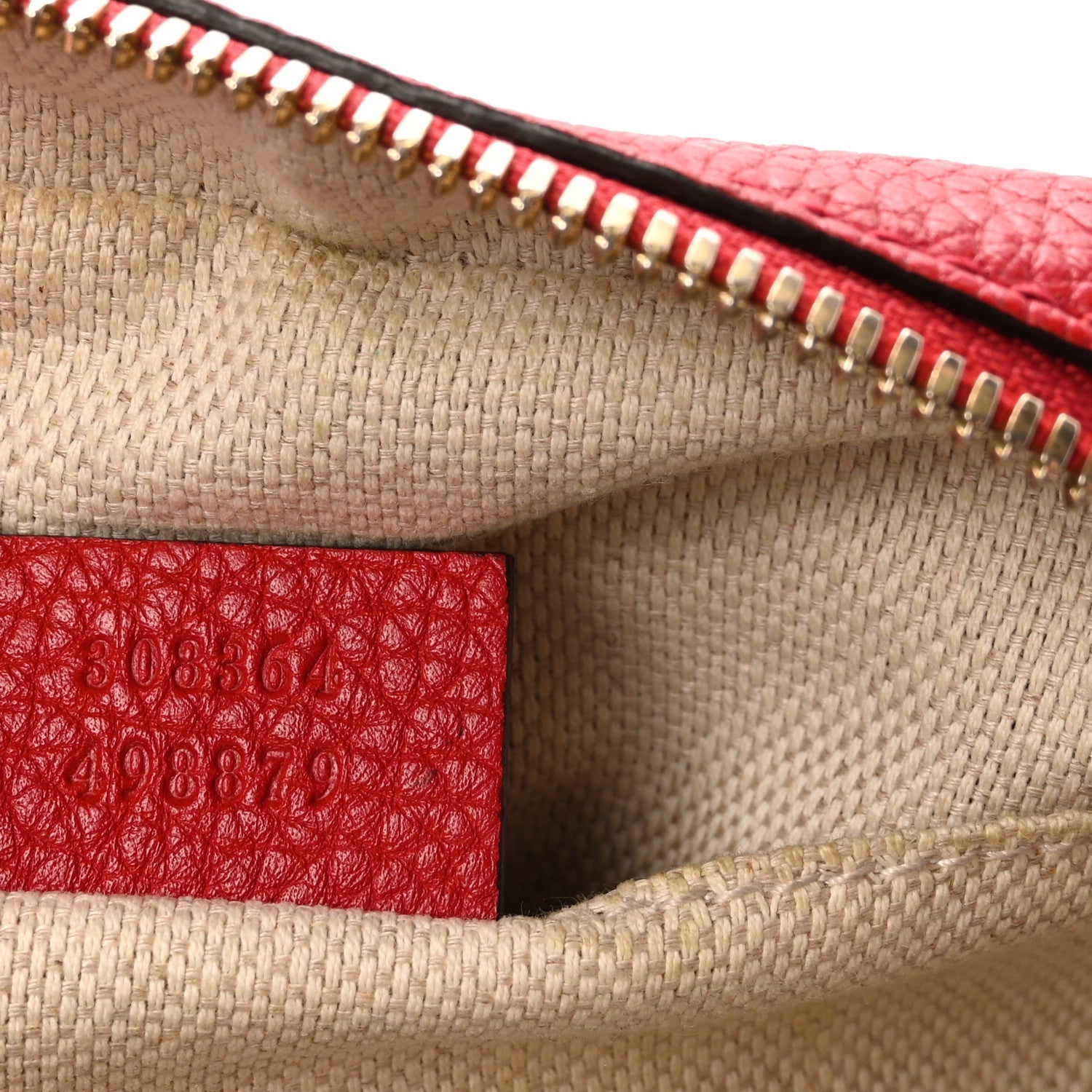 Pebbled Calfskin Small Soho Disco Bag Vibrant Red