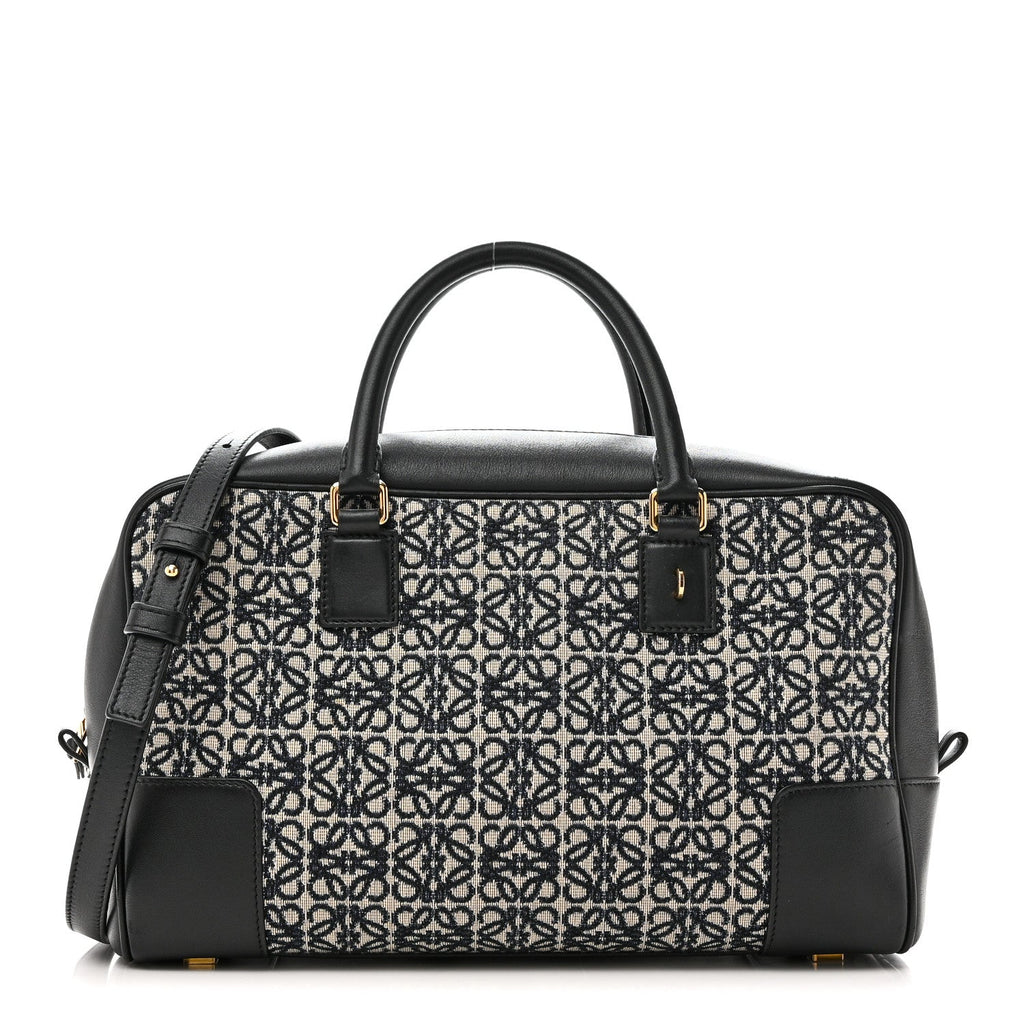 Jacquard Anagram Calfskin Amazona 28 Black Navy