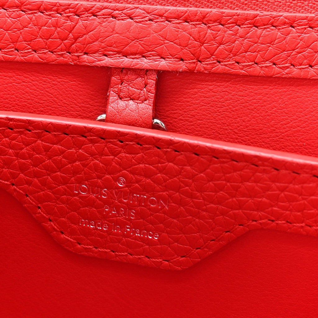 Taurillon Snakeskin Capucines BB Rubis