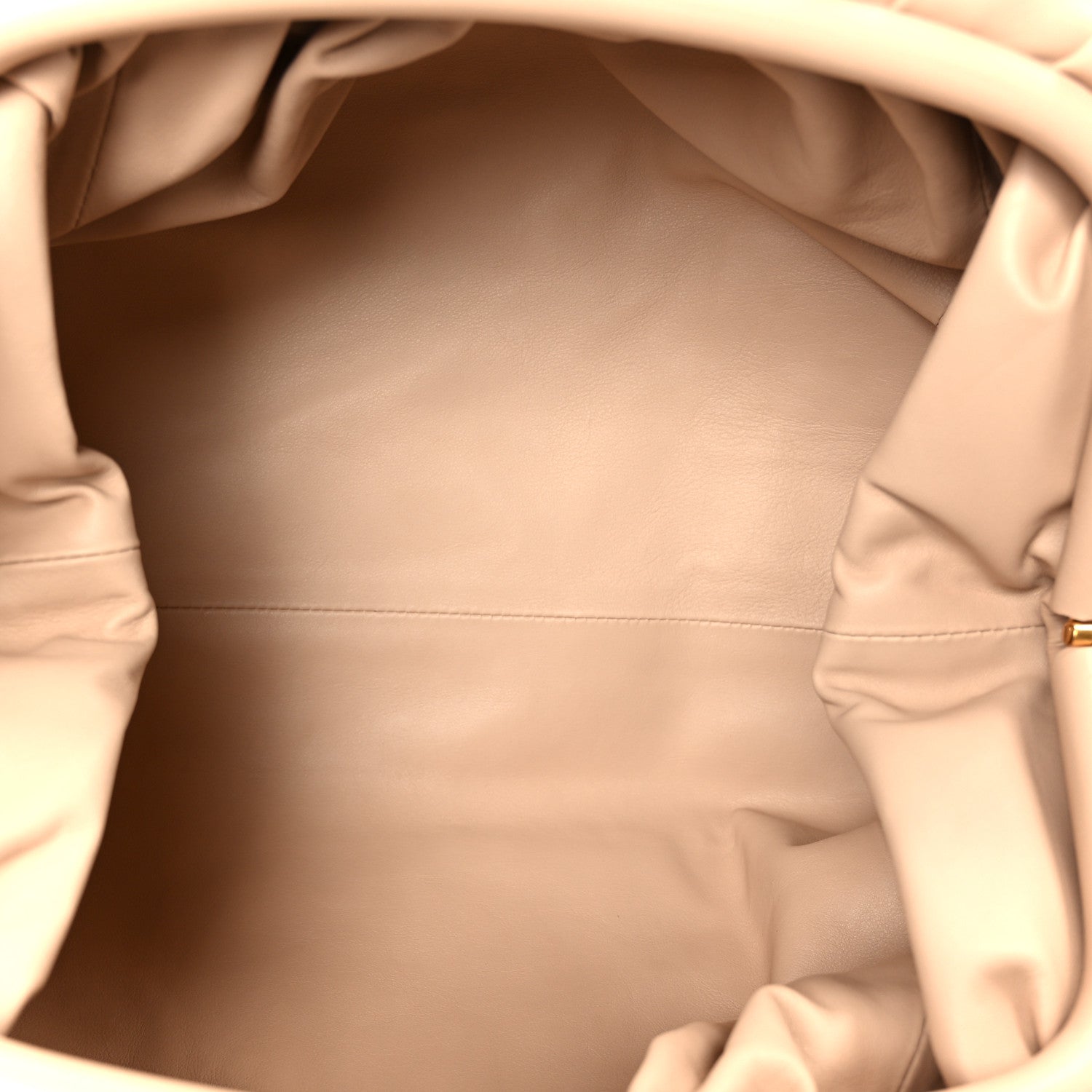 Smooth Butter Calf The Pouch Oversized Clutch Nude