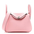 Taurillon Clemence Verso Mini Lindy 20 Rose Sakura Gris Perle Rose Sakura Gris Perle