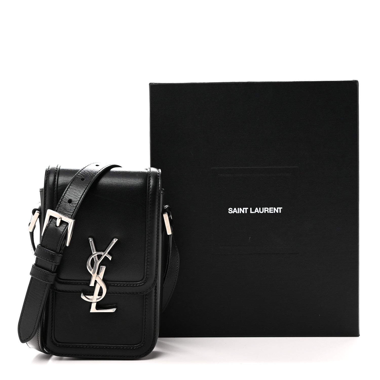 Smooth Calfskin Mini Solferino Satchel Black